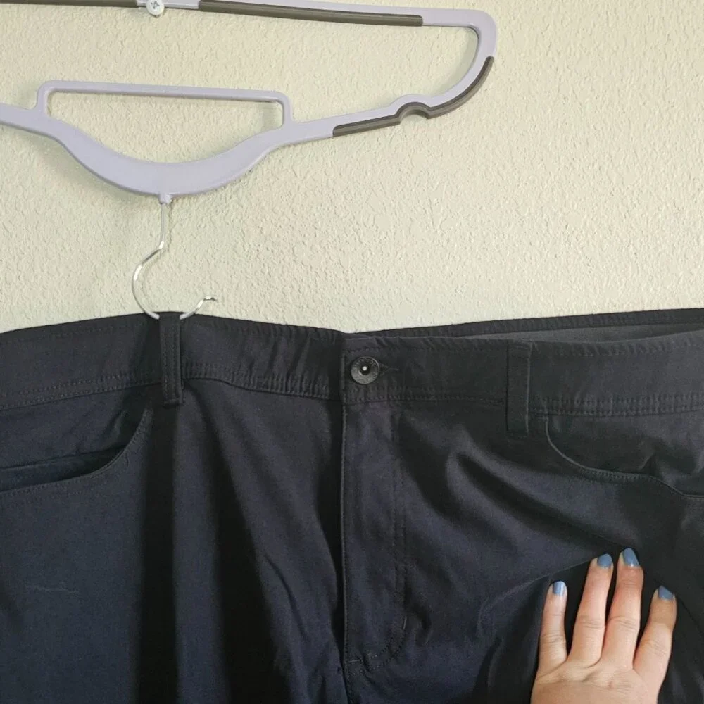 Weatherproof Vintage Men's Black Pants 40x29 Nylon Spandex Blend - Picture 7 of 7